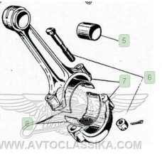 Connecting rod, assy, used (13-1004045-А)